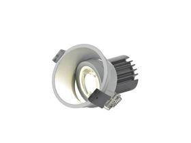 DM201665  Bania A 9 Powered by Tridonic  9W 2700K 770lm 36° CRI>90 LED Engine; 250mA Silver Adjustable Recessed Spotlight; IP20